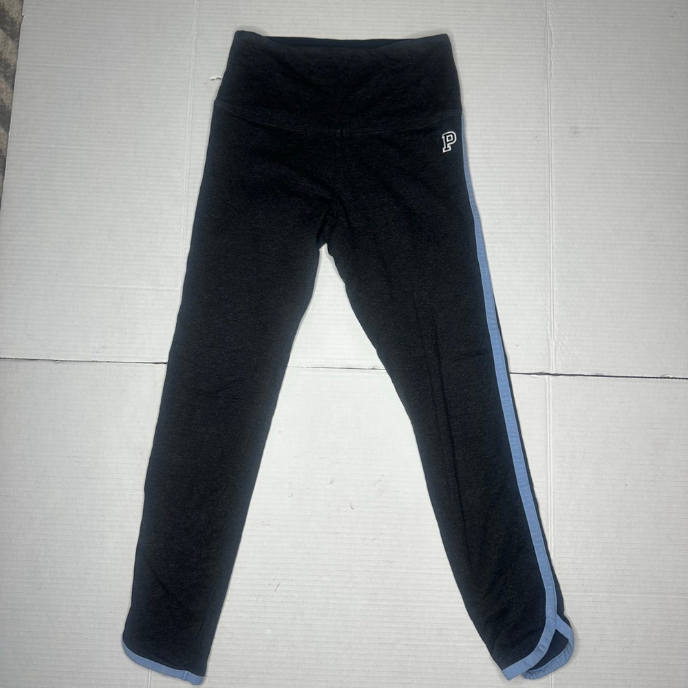 Women's S PINK Victoria's Secret Gray Blue Yoga Crop Leggings